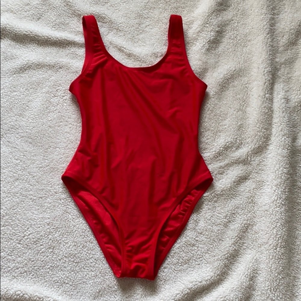 ASOS Red Los Back Bathing Suit